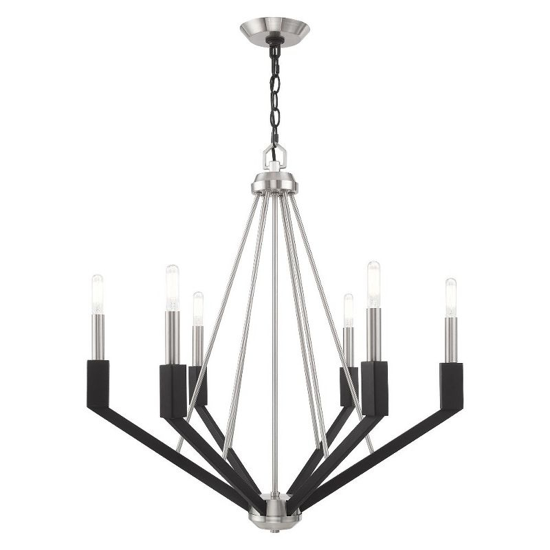 Livex Lighting Beckett 6 - Light Chandelier in  Brushed Nickel