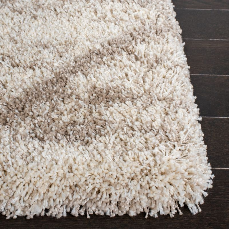 Hudson Shag SGH281 Power Loomed Indoor Area Rug - Multi Ivory/Beige - 5'3"x7'6" - Safavieh