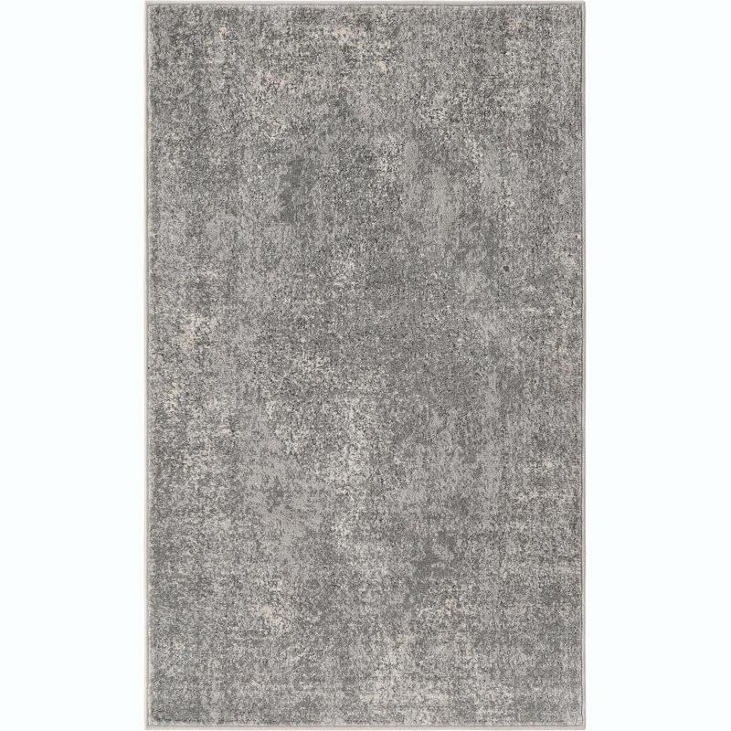 Unique Loom Portland Collection Area Rug - Woodburn (3' 1" x 5' 3" Rectangle Gray/Ivory)