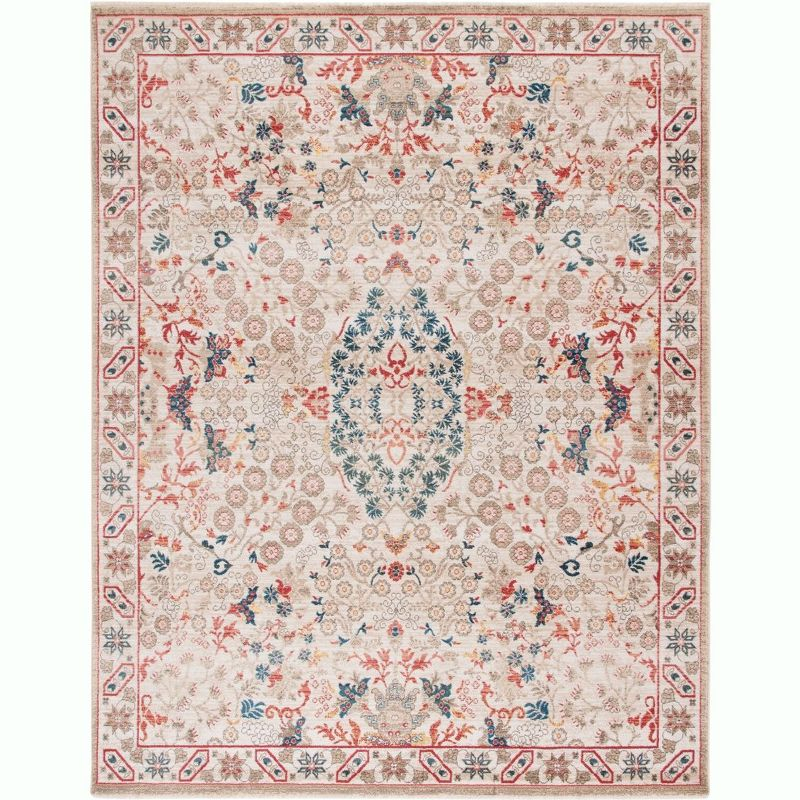 Kashan KSN301 Power Loomed Area Rug - Ivory/Ivory - 9'x12'6" - Safavieh
