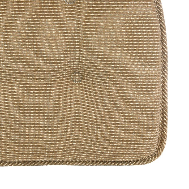 Gripper 2pc 15"x16" Non Slip Saturn Tufted Chair Cushions Tan: Indoor Rectangle Polyester Basket Weave Beige