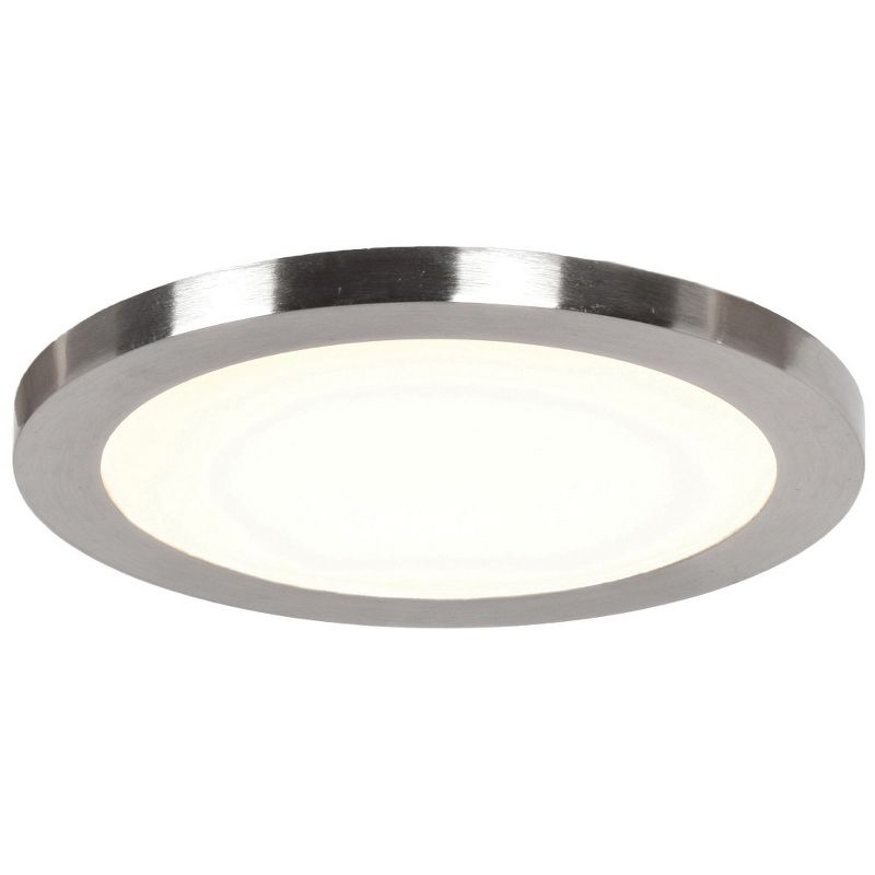 Access Lighting Disc 1 - Light Flush Mount in  Brushed Steel