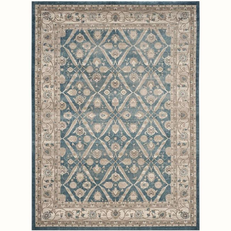 Sofia SOF378 Power Loomed Indoor Area Rug - Blue/Beige - 8'x11' - Safavieh