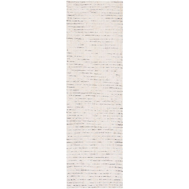 Abstract ABT468 Handmade Indoor Runner - Ivory/Blue - 2'-3"x8' - Safavieh