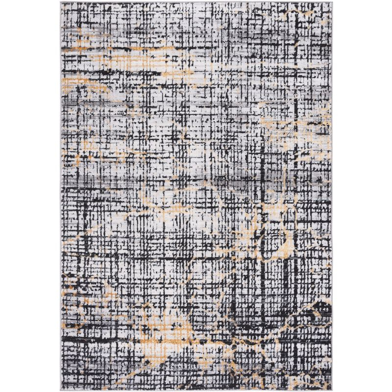 Amelia ALA248 Power Loomed Area Rug - Charcoal/Gold - 8'9"x11'9" - Safavieh.