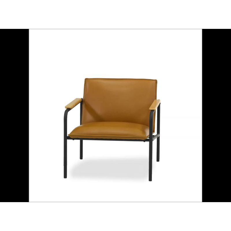 Sauder Boulevard Café Metal Lounge Chair Camel Finish