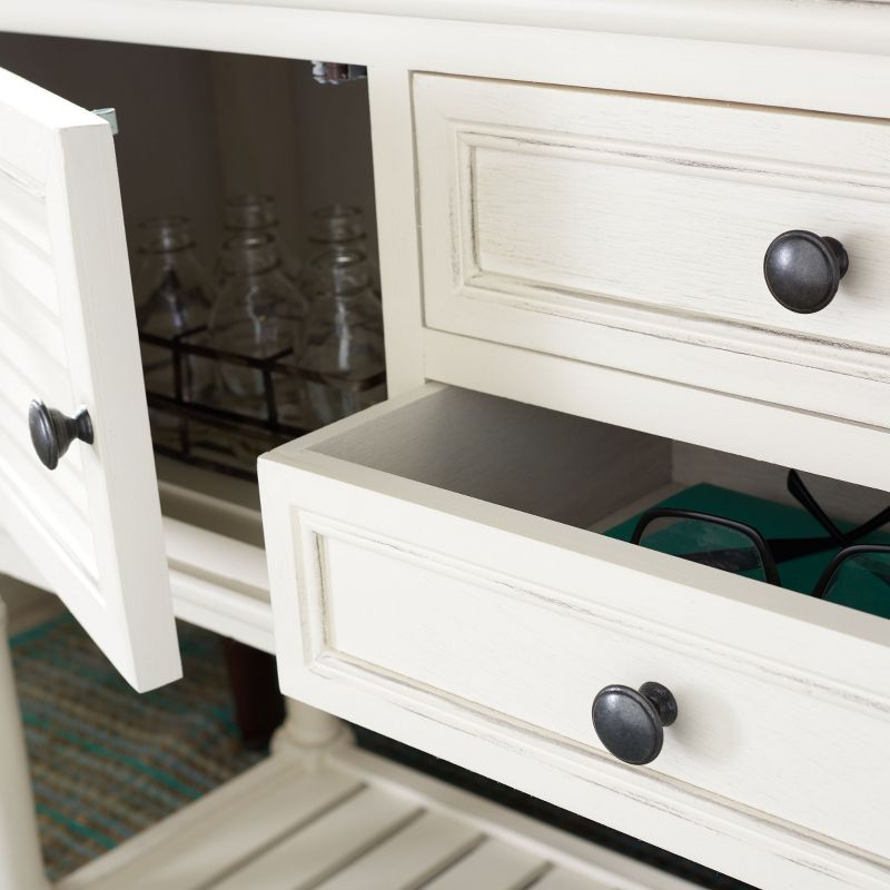 Tate 2 Drawer 2 Door Console Table - CNS5722A - Off-White - Safavieh