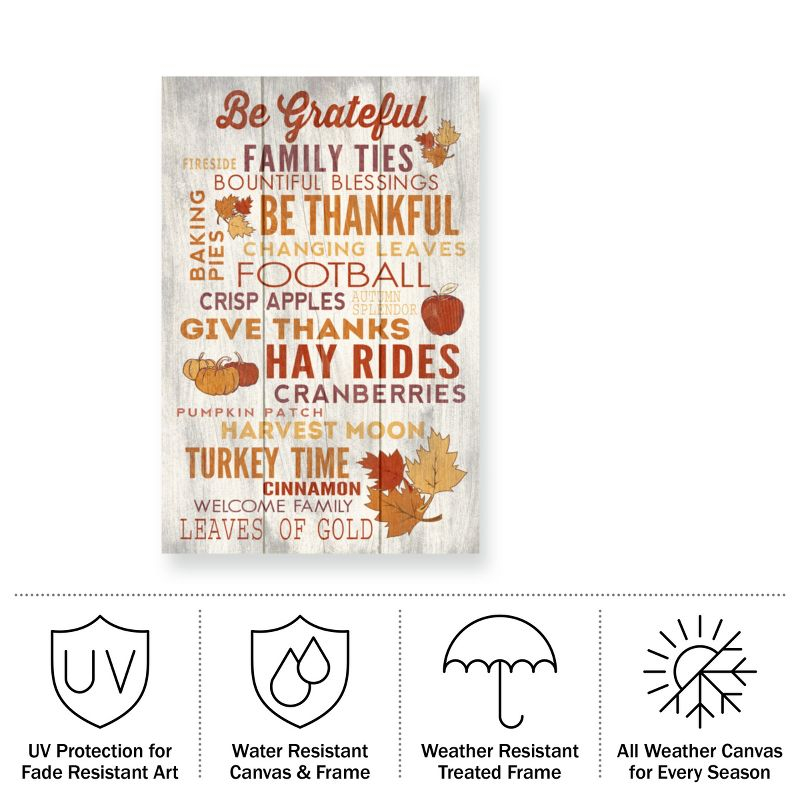 Trademark Fine Art - Lantern Press 'Collage 6' Outdoor Canvas - 22x32