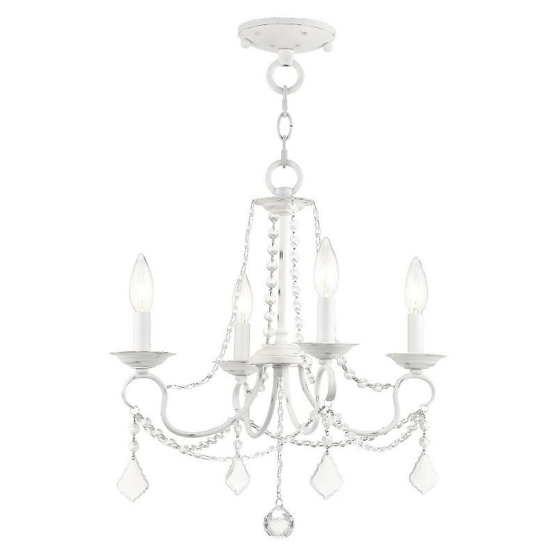 Livex Lighting Pennington 4 - Light Chandelier in  Antique White