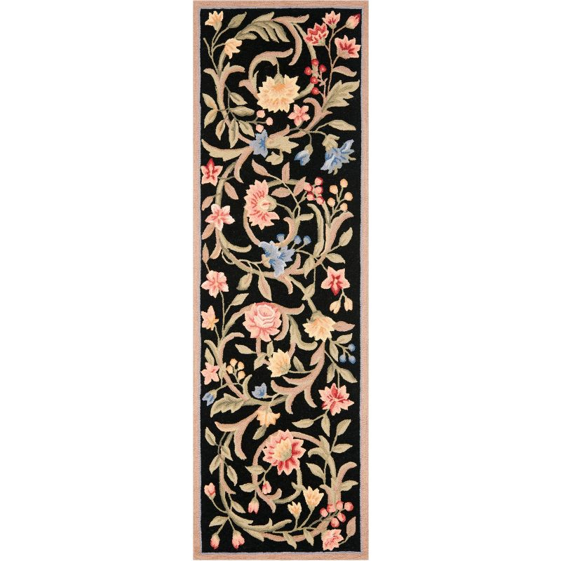Chelsea HK248B Power Loomed Accent Rug - Black - 2'6"x4' - Safavieh.