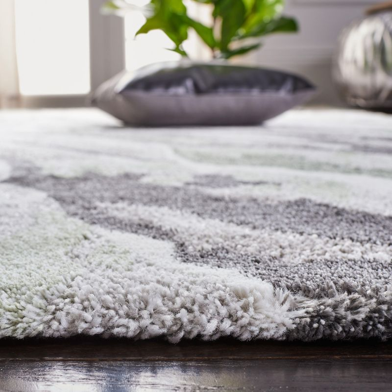 Century CTY324 Power Loomed Area Rug - Grey/Green - 6'7"x9' - Safavieh.