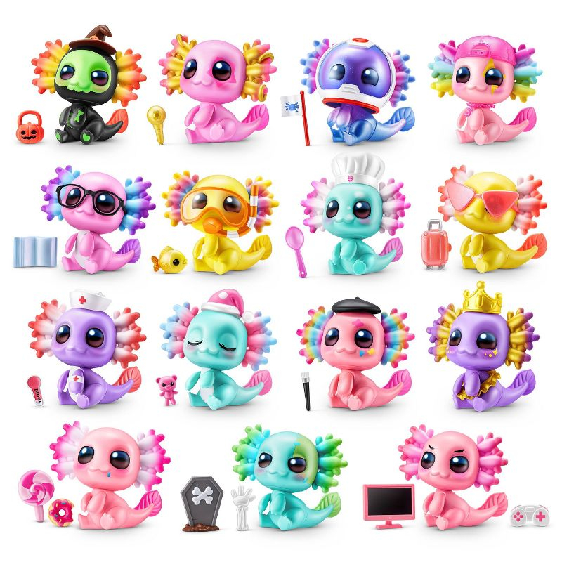 5 Surprise A-Lot-A Axolotls Mini Figure