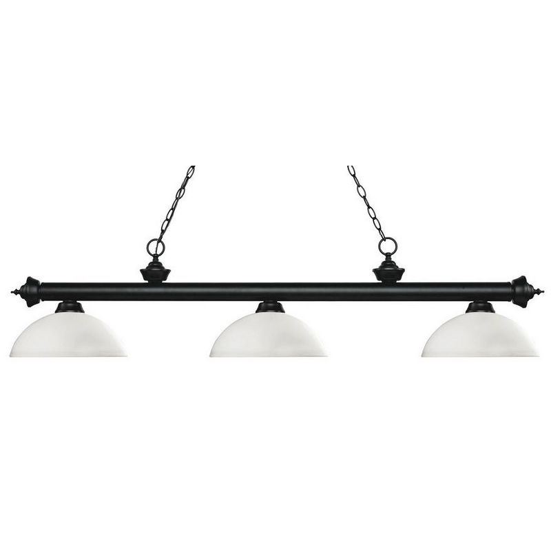 Z-Lite Riviera 3 - Light Island Pendant Light in  Matte Black