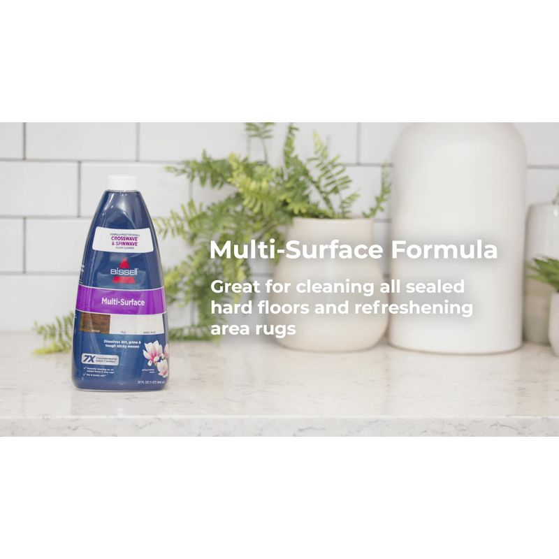 BISSELL 64 oz. CrossWave & SpinWave Multi-Surface Floor Cleaning Formula – 17891: Carpet & Tile Cleaner Solution