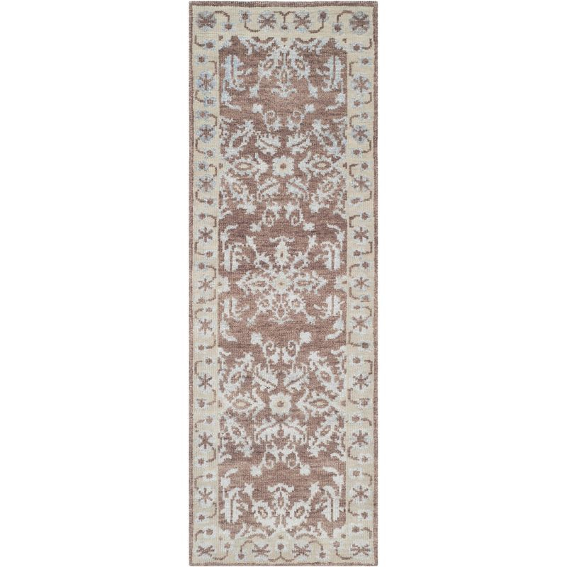 Stone Wash STW216 Hand Knotted Runner Rug - Charcoal - 2'6"x8' - Safavieh.