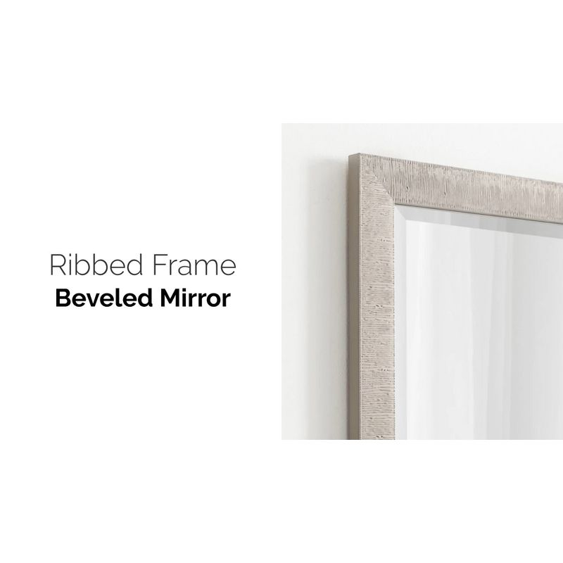 18"x24" Reyna Rectangle Wall Mirror Black - Kate & Laurel All Things Decor: Modern Style, No Assembly Required, Includes Hardware