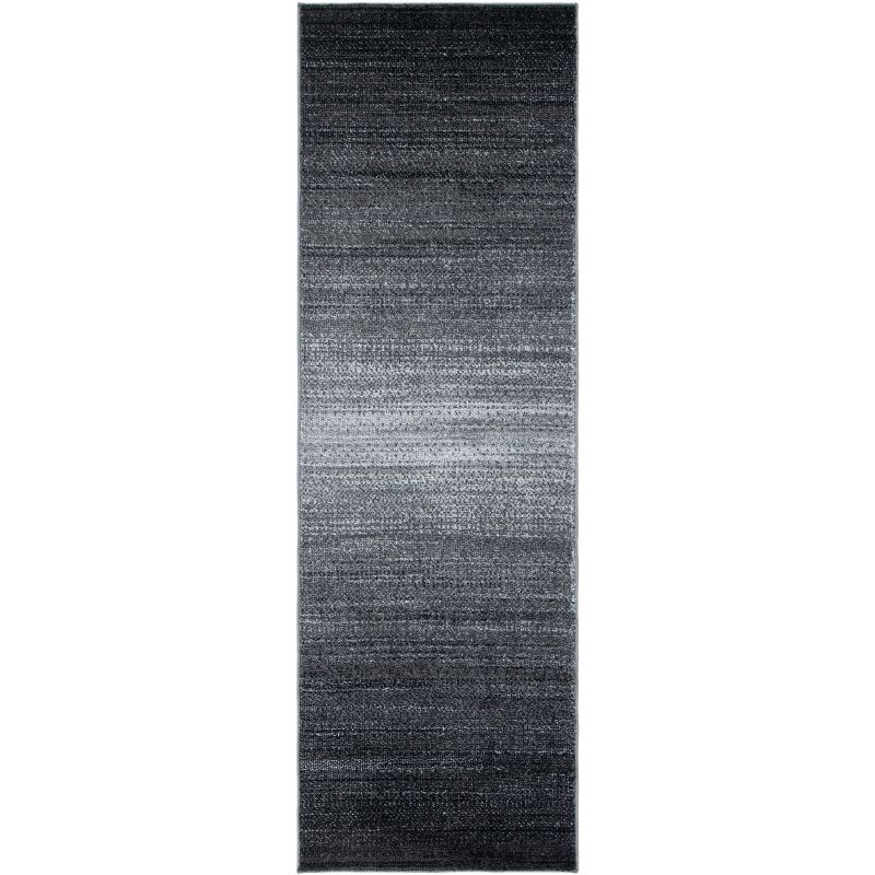 Adirondack ADR183 Machine Made Indoor Runner - Dark Gray/Light Gray - 2'-6"x6' - Safavieh