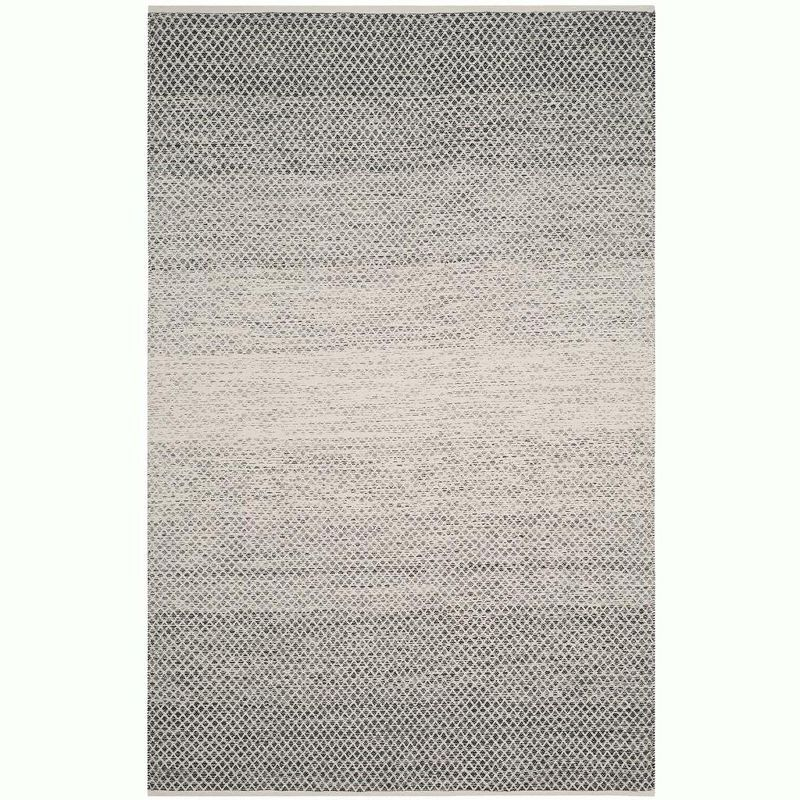 Montauk MTK601 Hand Woven Indoor Area Rug - Black/Ivory - 6'x9' - Safavieh.