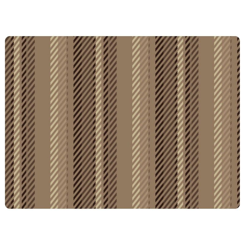 3'x4' Stripe 9 to 5 Desk Chair Mat Brown - Bungalow Flooring: Stain & Skid-Resistant Indoor Floor Mat, Low Pile