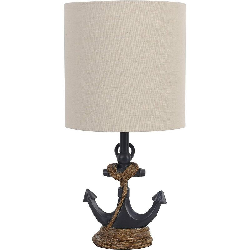 Decor Therapy Saylor Anchor Resin Table Lamp Navy