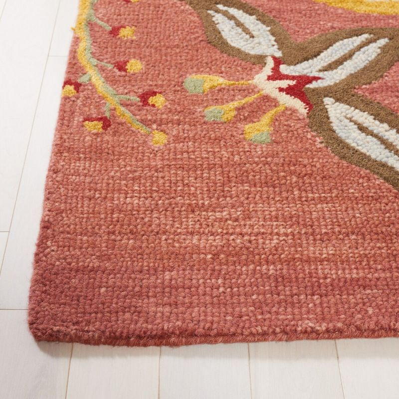 Blossom BLM680 Hand Hooked Area Rug - Rust/Multi - 6'x9' - Safavieh..