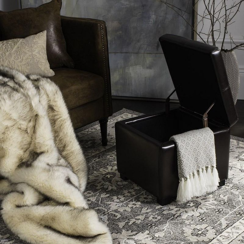 Madison Square Ottoman - Brown - Safavieh