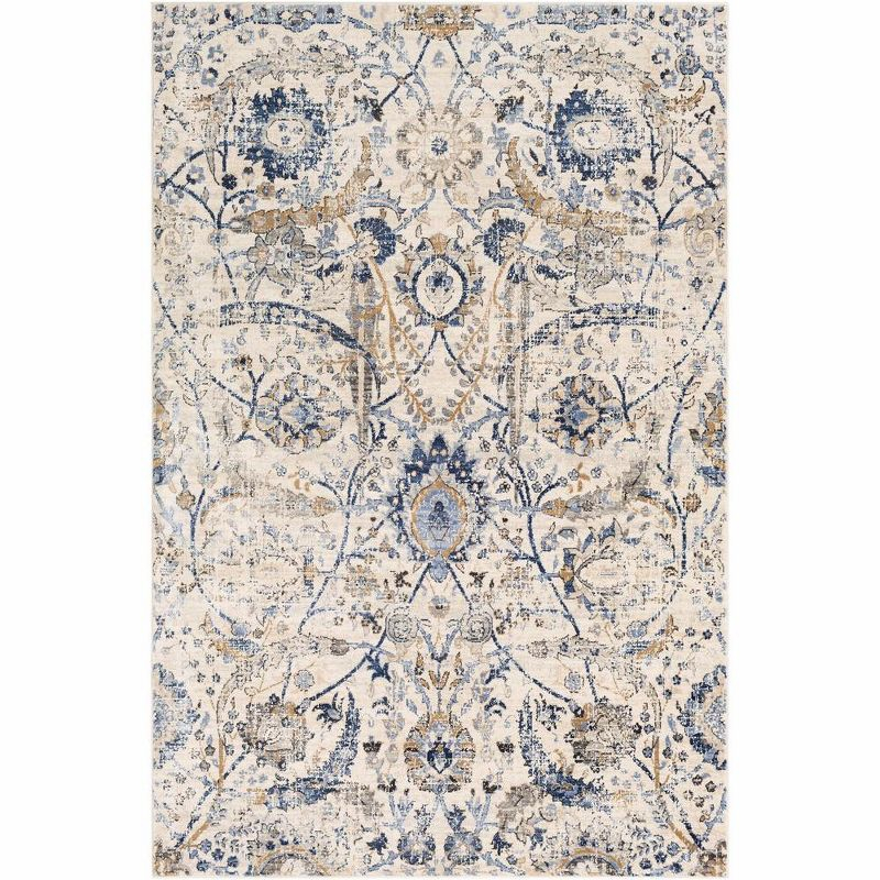Livabliss Indigo 5'3"x7'3" Rectangle Woven Indoor Area Rugs Denim