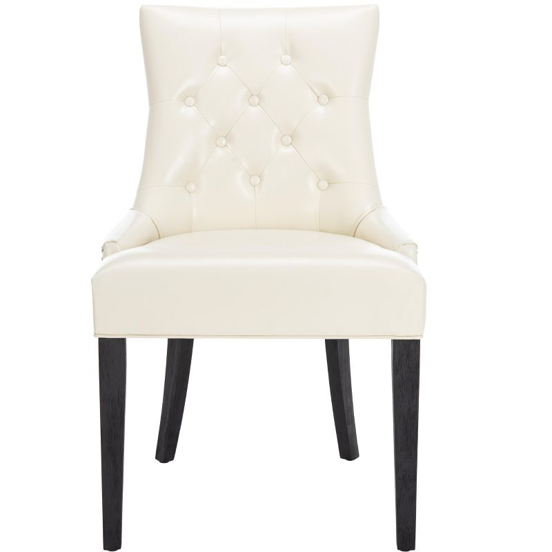 Abby 19''H Tufted Side Chairs (Set of 2)- Flat Cream - Safavieh