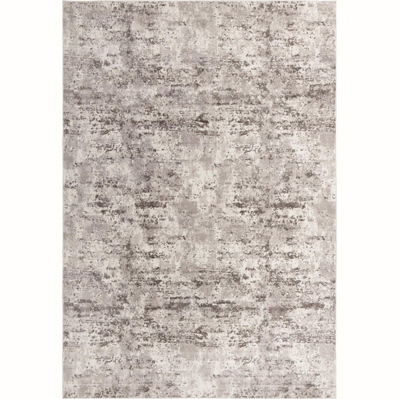 Unique Loom Eos Collection Area Rug - Borealis (10'  x 14' Rectangle Stone Gray/Ivory)