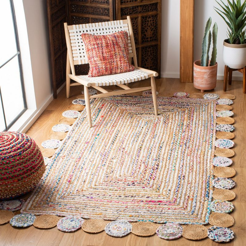 Cape Cod CAP201 Woven Indoor Area Rug - Beige/Multi - 8'x10' - Safavieh