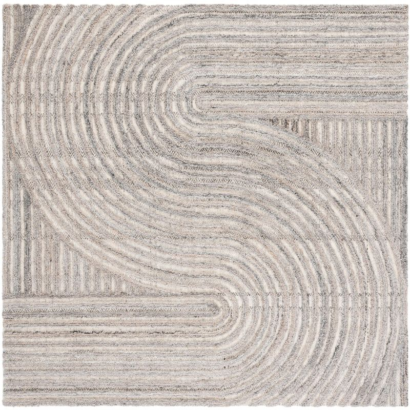 Southampton SHA301 Hand Tufted Indoor Area Rug - Beige - 6'x6' - Safavieh