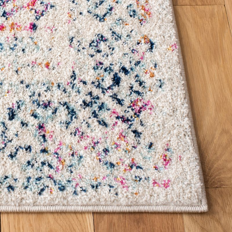 Tulum TUL264 Power Loomed Accent Rug - Ivory/Dark Blue - 2'x5' - Safavieh.