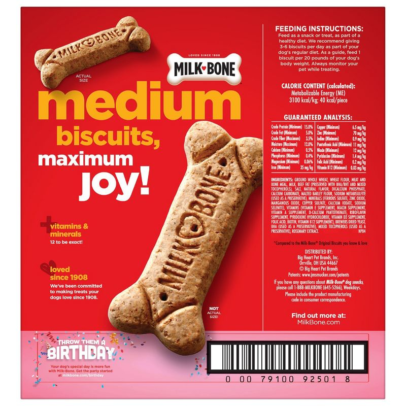 Milk-Bone Biscuits Flavored Medium Dog Treats - 10lbs