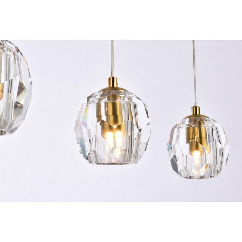Elegant Lighting Eren 5 lights Gold pendant