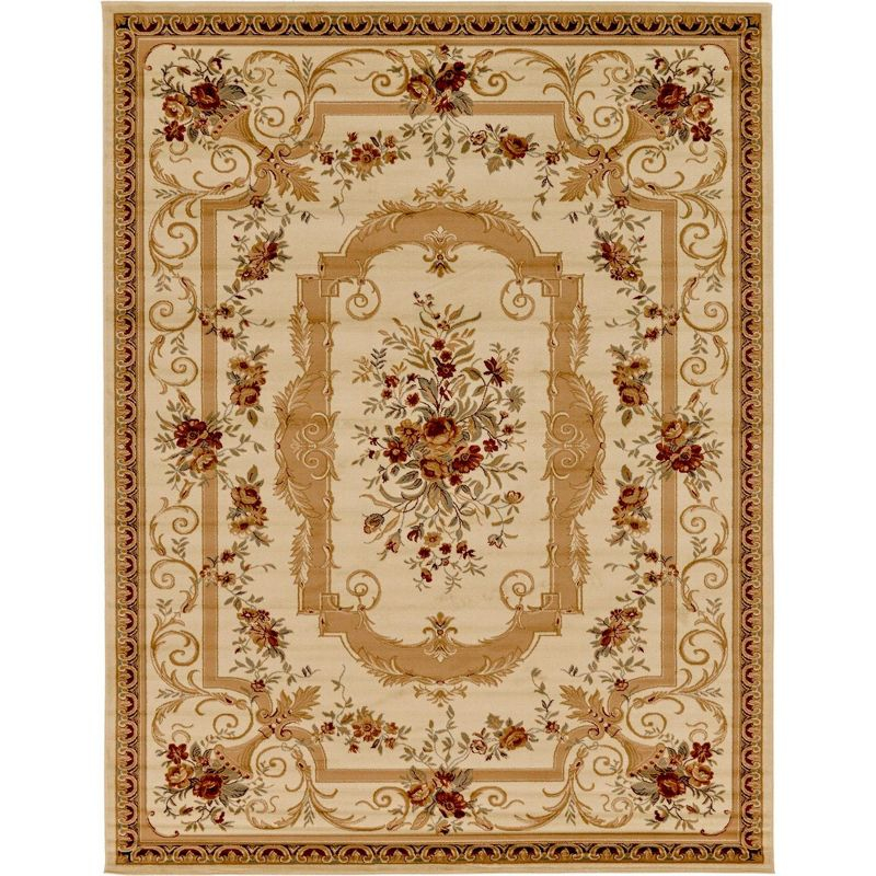 Unique Loom Versailles Collection Area Rug - Henry (10'  x 13' 1" Rectangle Cream/Green)