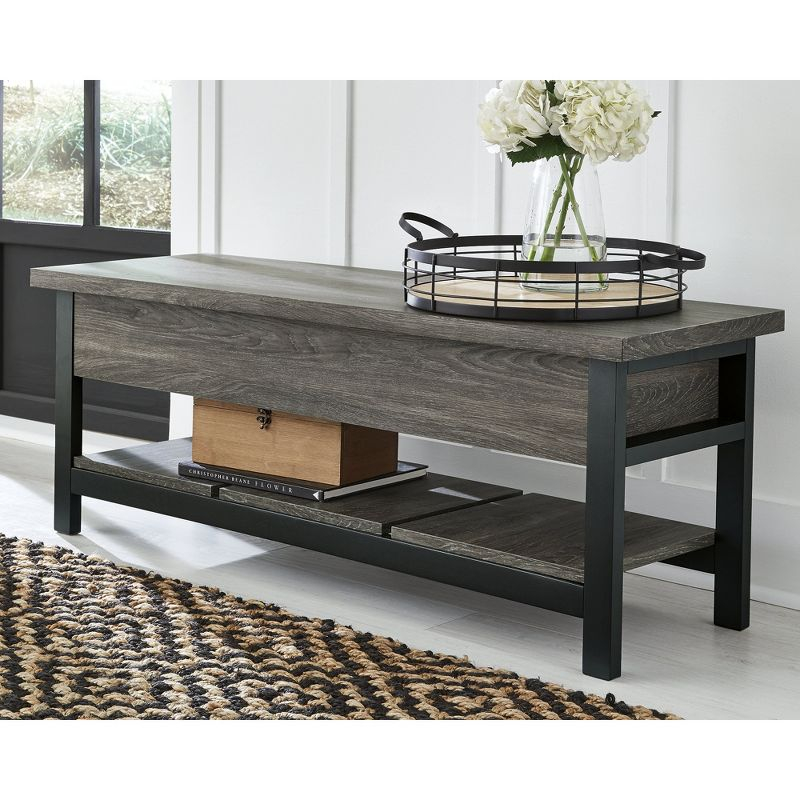 Signature Design by Ashley Casual Rhyson Storage Bench, Brown