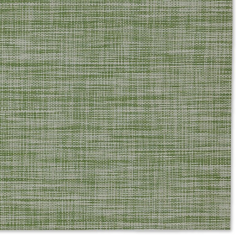 DII PVC Tweed Placemat Set 6 Piece, Fig Green, 13x17.25"