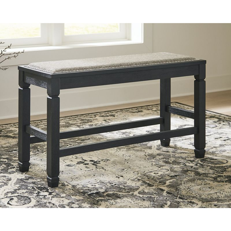 Signature Design by Ashley Casual Tyler Creek Counter Height Dining Bench  Antique Black