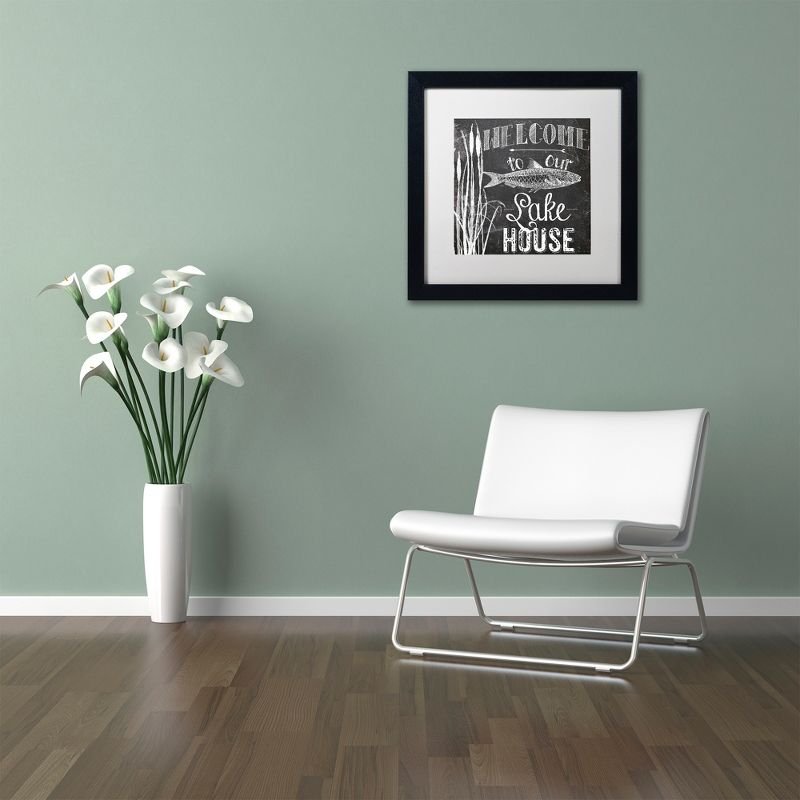 Trademark Fine Art - Color Bakery 'Lake House I' Matted Framed Art - 11x11