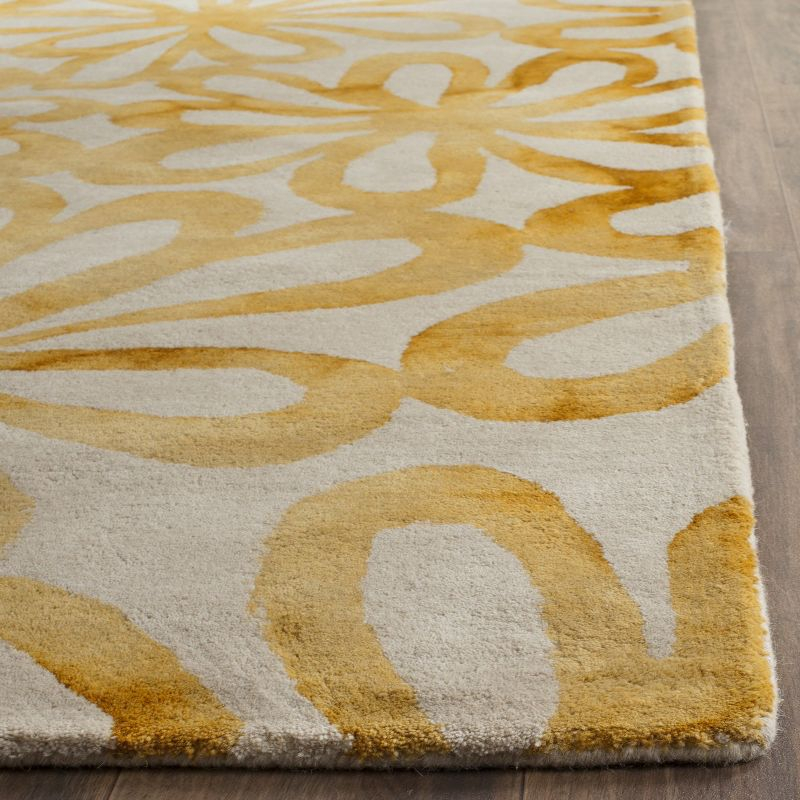 Dip Dye DDY527 Hand Tufted Area Rug - Beige/Gold - 8'9"x11'9" - Safavieh.