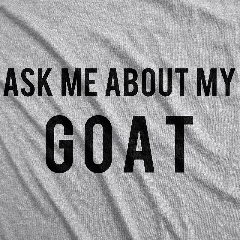 Youth Ask Me About My Goat Funny Animal Flip Shirt Cool Disguise Tee for Kids - Crazy Dog Youth T Shirt Light Grey XL
