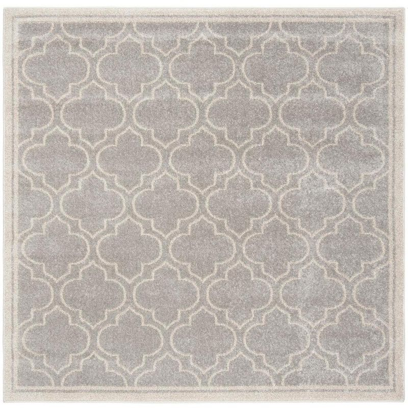 Amherst AMT412 Power Loomed Area Rug - Grey/Light Grey - 9'x9' - Safavieh.