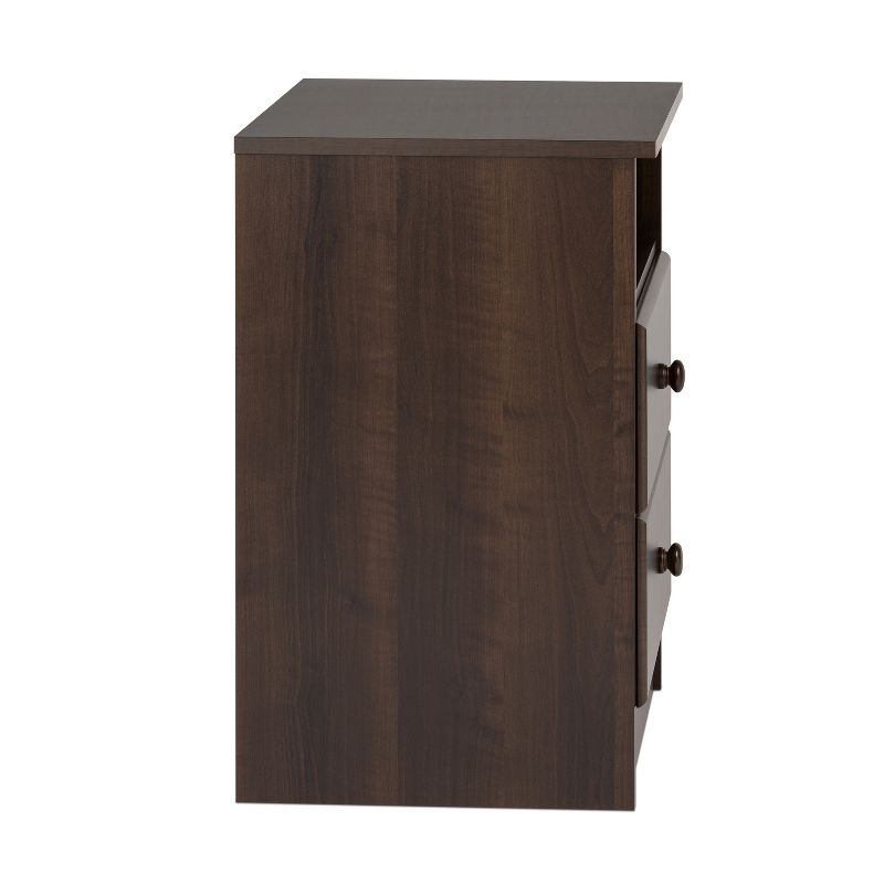 Astrid 2 Drawer Nightstand Espresso Brown - Prepac
