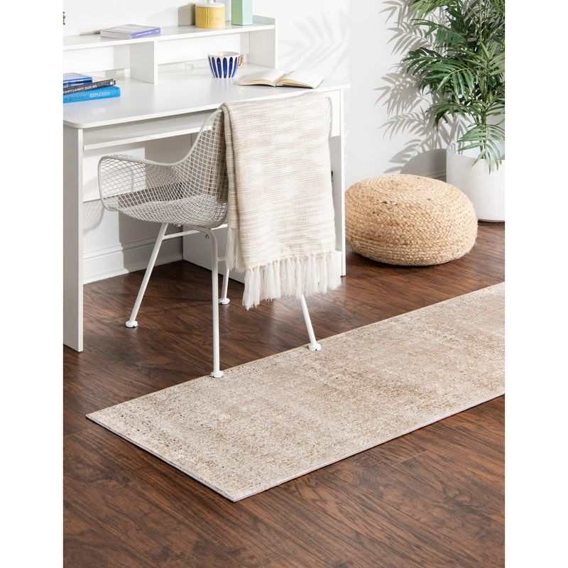 Unique Loom Chateau Collection Area Rug - Jefferson (2' 2" x 6' 7" Runner Beige/Light Brown)