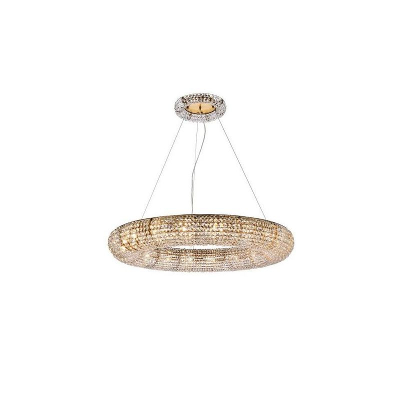 Elegant Lighting Paris 18 - Light Chandelier in  Gold