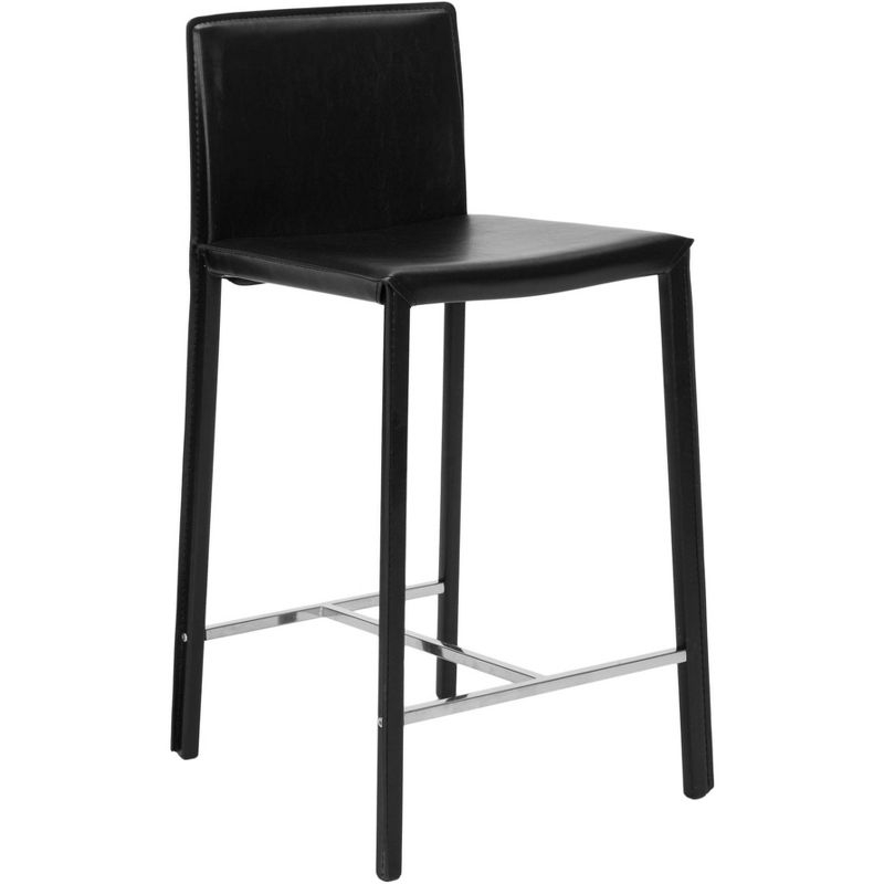 Jason 24" H Counter Stool (Set Of 2) - Black - Safavieh