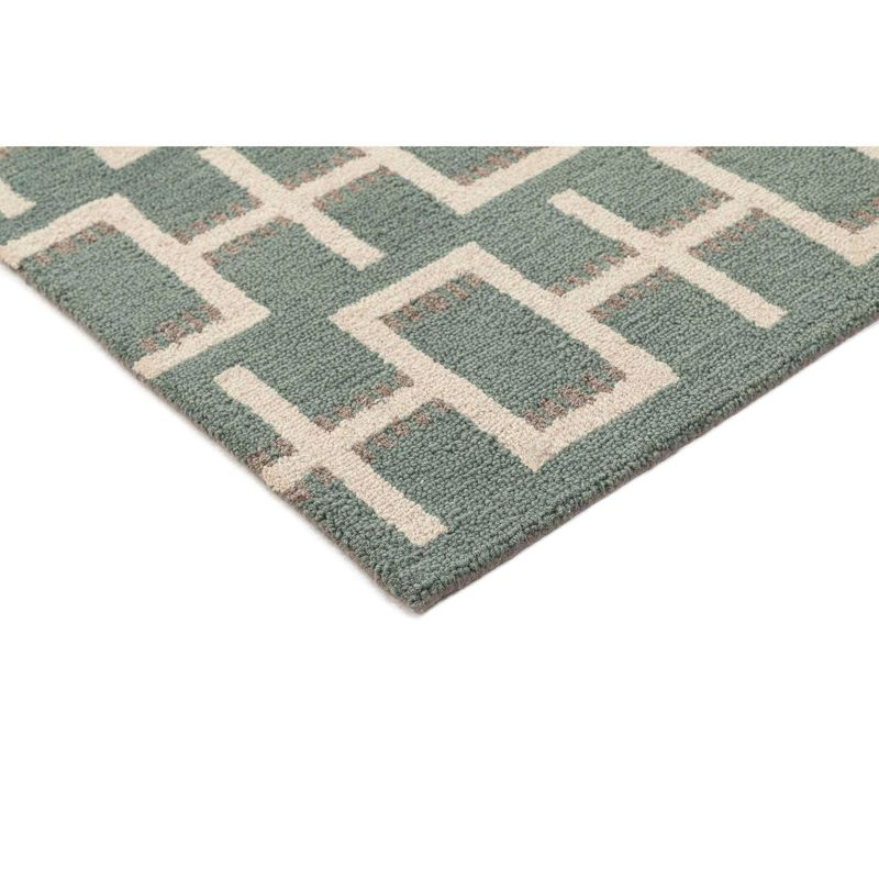 Obeetee Freya Frida Hand Made Indoor Area Rug - 2'x3' Green