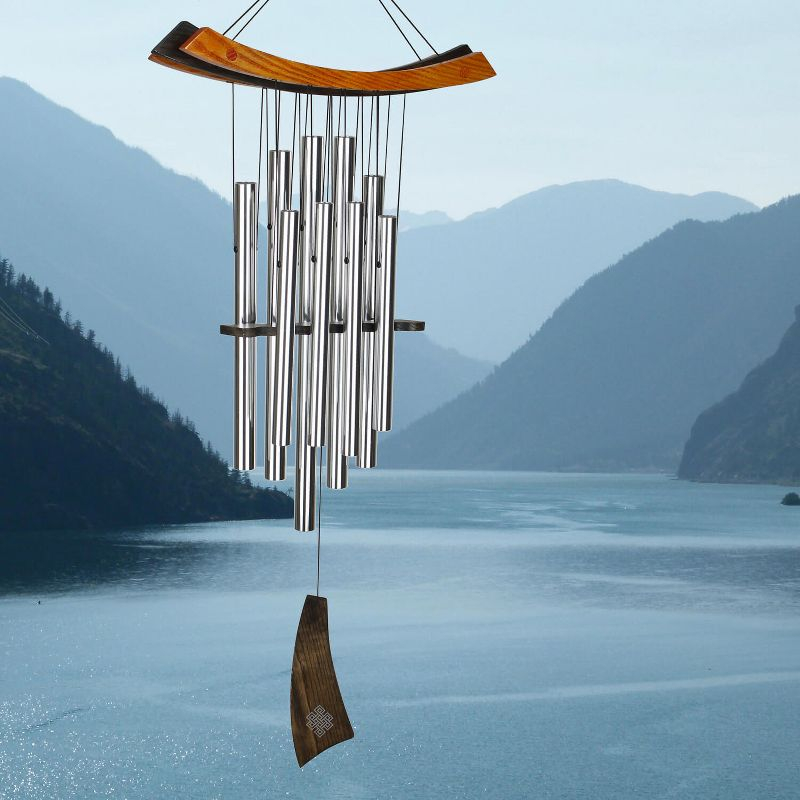 Woodstock Windchimes Woodstock Healing Chime, Wind Chimes For Outside, Wind Chimes For Garden, Patio, and Outdoor Decor, 34"L