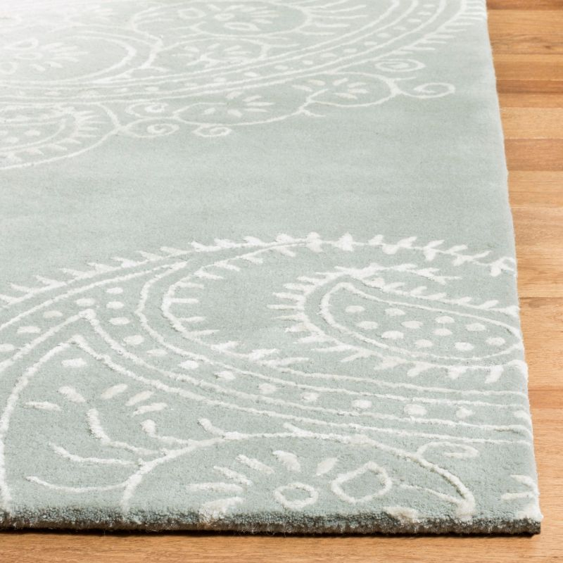 Bella BEL153 Hand Tufted Area Rug - Grey/Ivory - 4'x6' - Safavieh.