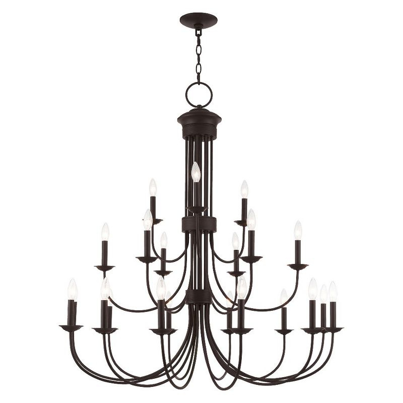 Livex Lighting Estate 21 - Light Chandelier in  Bronze